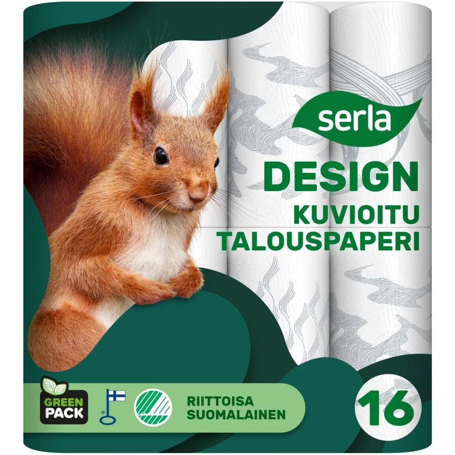 Serla Kuvioitu 16 Rl Talouspaperi 3 Serla Kuvioitu 16 Rl Talouspaperi