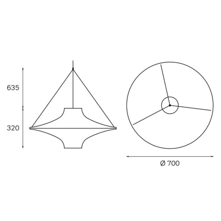 Innolux Lokki Ø700 Riippuvalaisin 7 Innolux Lokki Ø700 Riippuvalaisin - Image 5