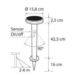 Airam Alan Solar 45cm Pihavalaisin 7 Airam Alan Solar 45cm Pihavalaisin -Kärkkäinen 6435200263254 3