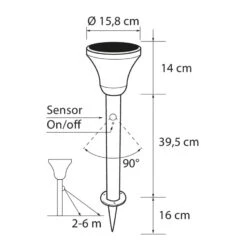 Airam Alex Solar 53cm Pihavalaisin -Kärkkäinen 6435200263278 3