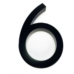 Finnbear Talonumero 6 LED-taustavalolla