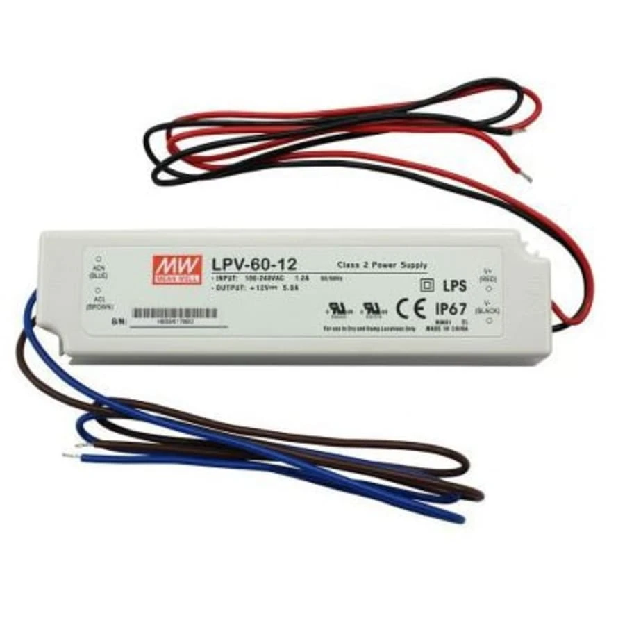 Meanwell LPV-60-12 Muuntaja LED-talonumerolle 3 Meanwell LPV-60-12 Muuntaja LED-talonumerolle