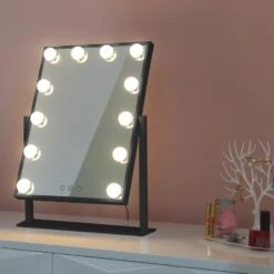 Lumio Lights Hollywood Peili 12 Lamppua Musta -Kärkkäinen 6438014320922 4