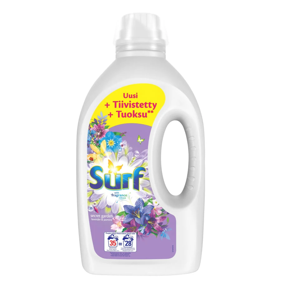 Surf Secret Garden Lavender & Jasmine 1400 Ml Pyykinpesuneste 3 Surf Secret Garden Lavender & Jasmine 1400 Ml Pyykinpesuneste