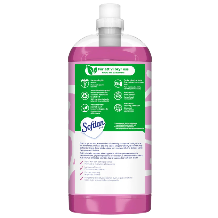 Softlan Smile Limited Edition Rose And Cherry 2 L Huuhteluaine 4 Softlan Smile Limited Edition Rose And Cherry 2 L Huuhteluaine - Image 2