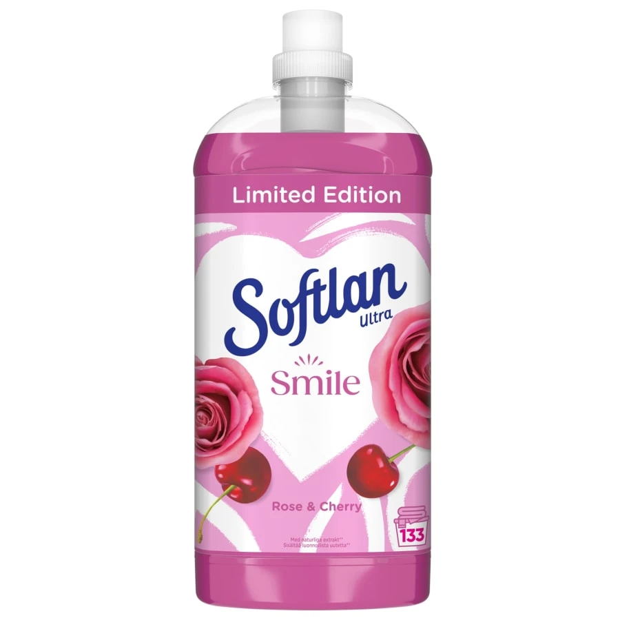 Softlan Smile Limited Edition Rose And Cherry 2 L Huuhteluaine 3 Softlan Smile Limited Edition Rose And Cherry 2 L Huuhteluaine