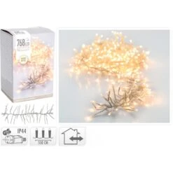 H&S Cluster 768-osainen Lämminvalkoinen Ledvalosarja