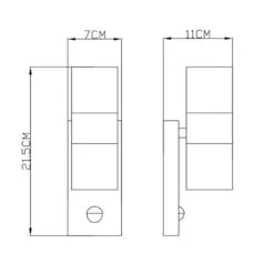 Globo Style Liiketunnistimella Ulkoseinävalaisin -Kärkkäinen 9007371340484 3